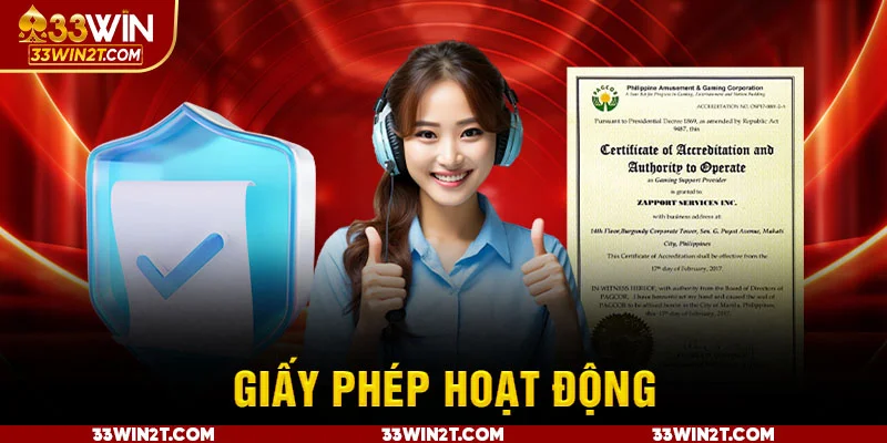 Giấy phép hoạt động là minh chứng tốt nhất cho sự công bằng Giấy phép hoạt động là minh chứng tốt nhất cho sự công bằng